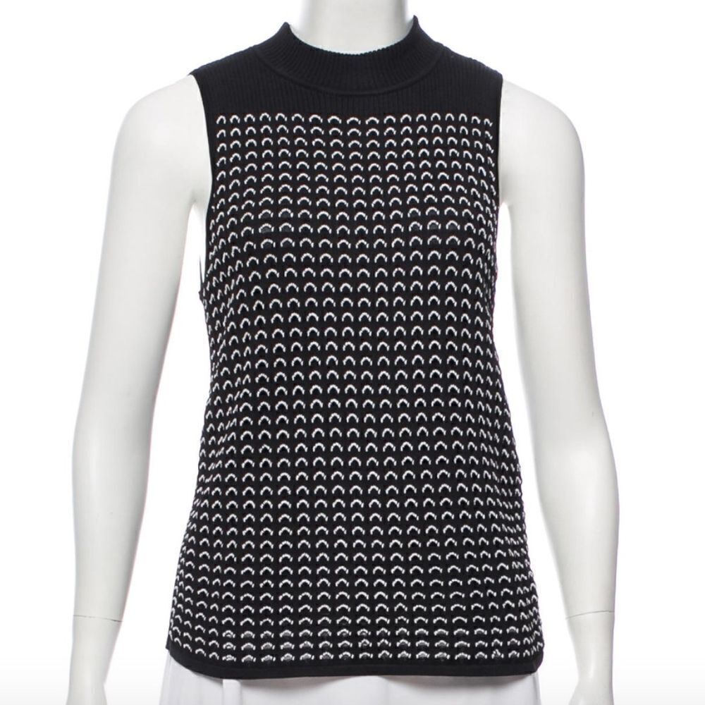 💜 EUC Rag and Bone Black and White Turtleneck Top